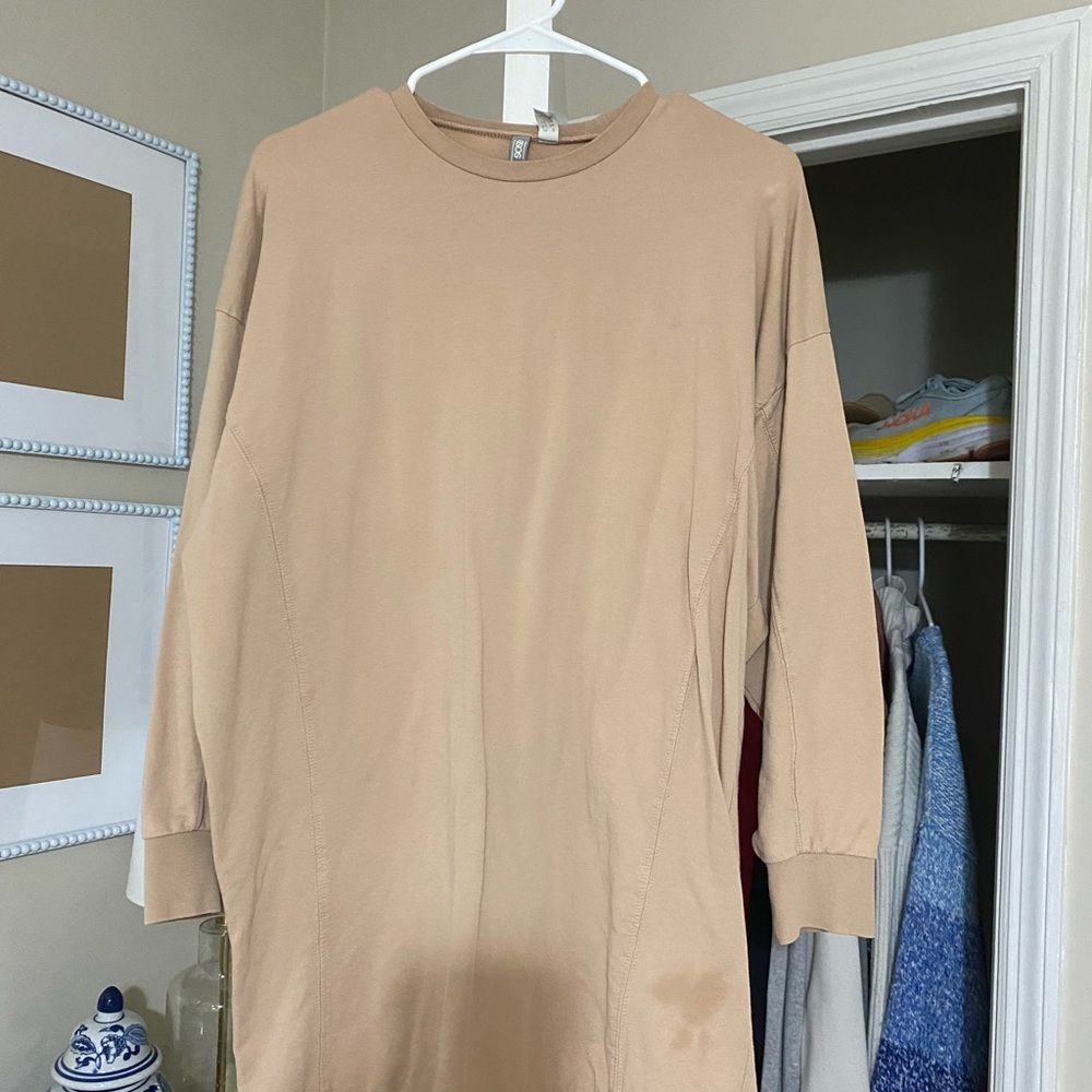 Beige Long Sleeve Top